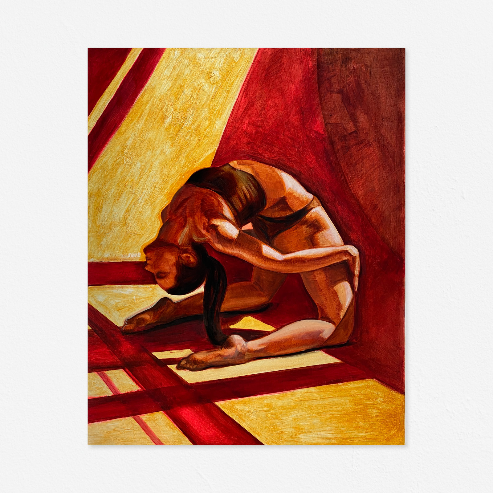 Anastasia Markovskaya, "Light Flow", 80x90x4, oil on canvas, 2022